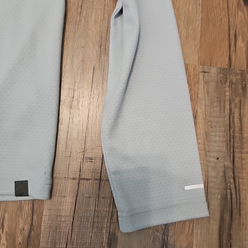 Trimark Eco Knit Quarter Zip Silver Heather Shirt Size Medium NWT - Picture 3 of 8
